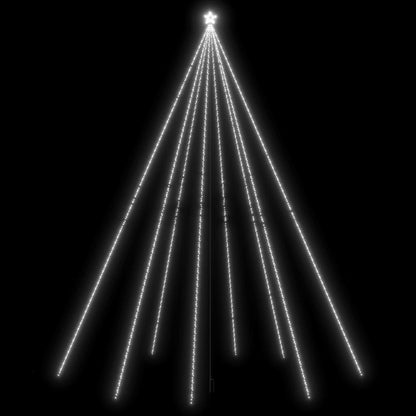 vidaXL LED Weihnachtsbaum Indoor Outdoor 1300 LEDs Kaltweiß 8 m