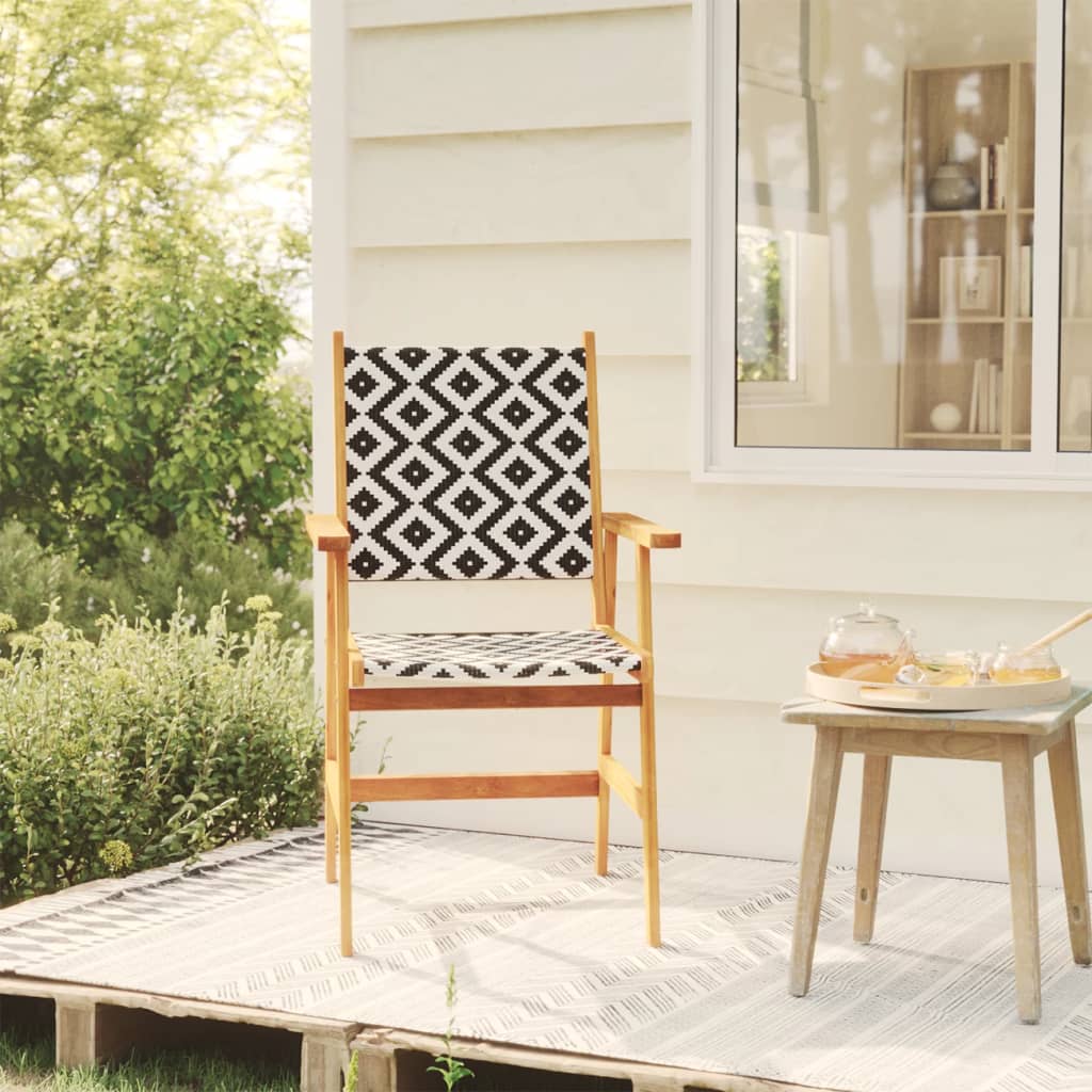 vidaXL Chaises de jardin 2 pcs Bois d'acacia massif
