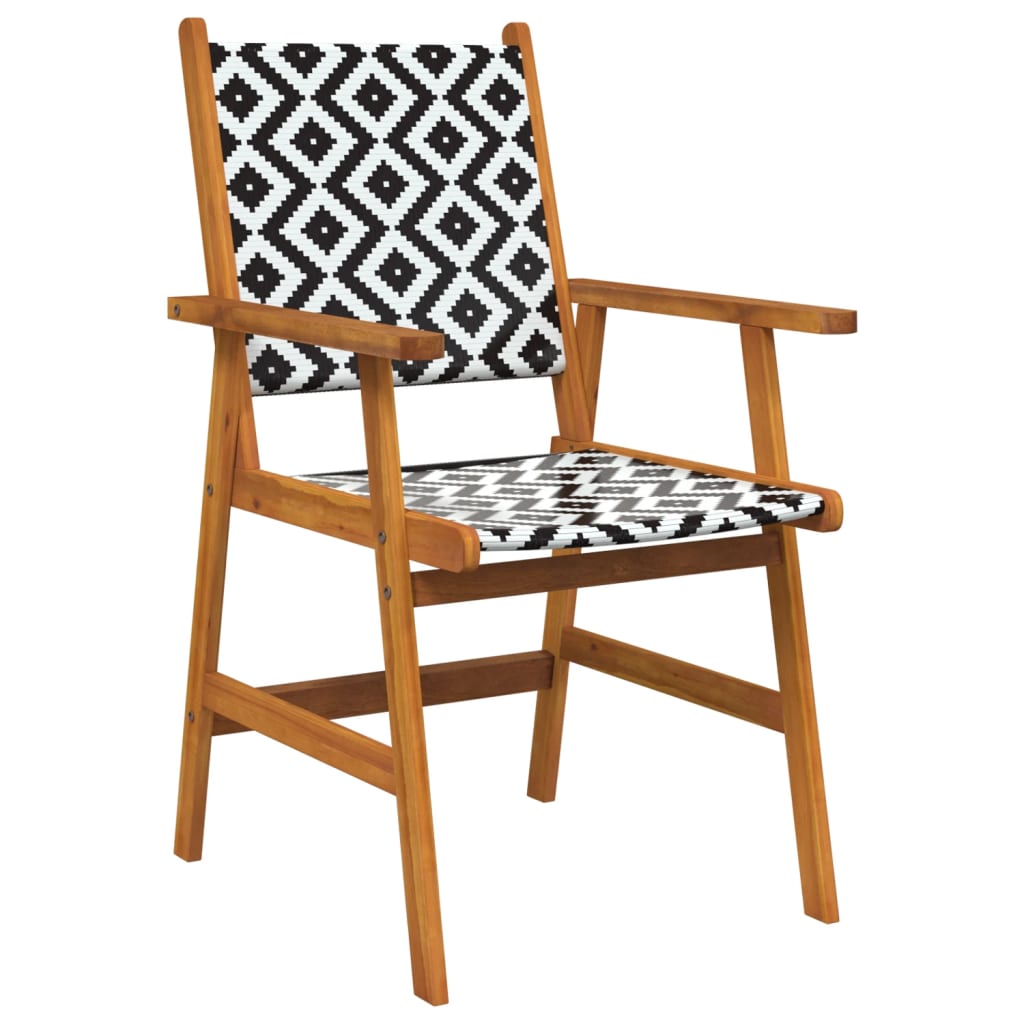 vidaXL Chaises de jardin 2 pcs Bois d'acacia massif