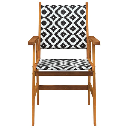 vidaXL Chaises de jardin 2 pcs Bois d'acacia massif