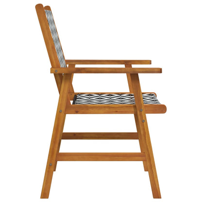 vidaXL Chaises de jardin 2 pcs Bois d'acacia massif