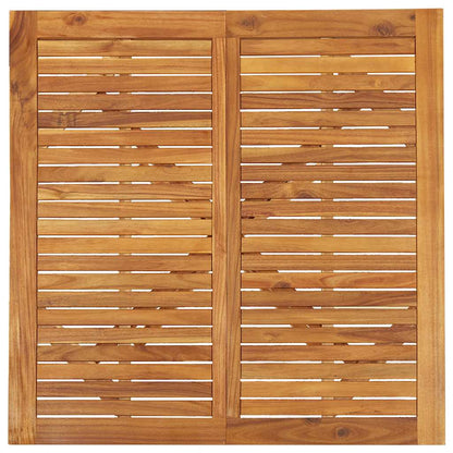 vidaXL Gartentisch 110x110x75 cm Massivholz Akazie