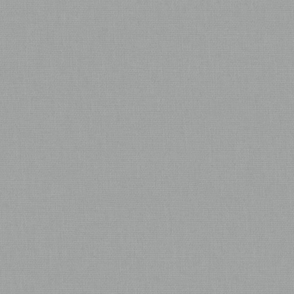 Babybett mit Matratze Hellgrau Leinenstoff