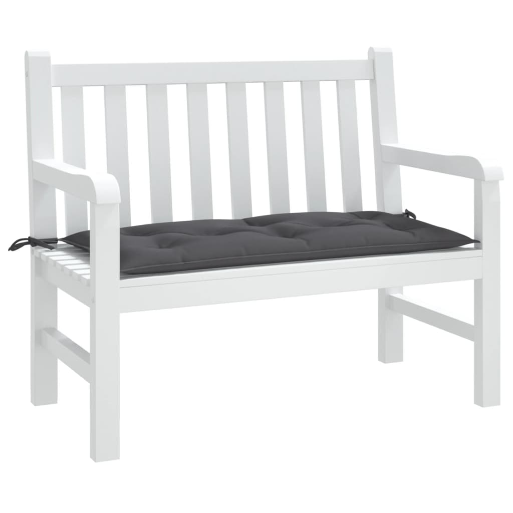 vidaXL Coussin pour banc de jardin Anthracite 110x50x7 cm Tissu Oxford
