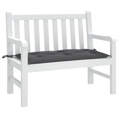 vidaXL Coussin pour banc de jardin Anthracite 110x50x7 cm Tissu Oxford