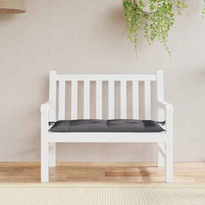 vidaXL Coussin pour banc de jardin Anthracite 110x50x7 cm Tissu Oxford