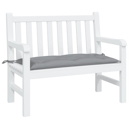 vidaXL Coussin de banc de jardin gris 110x50x7 cm en tissu Oxford