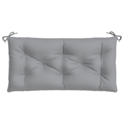 vidaXL Coussin de banc de jardin gris 110x50x7 cm en tissu Oxford