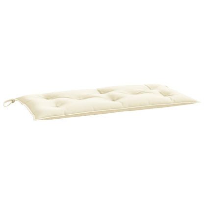 vidaXL Coussin de banc de jardin Crème 110x50x7 cm Tissu Oxford