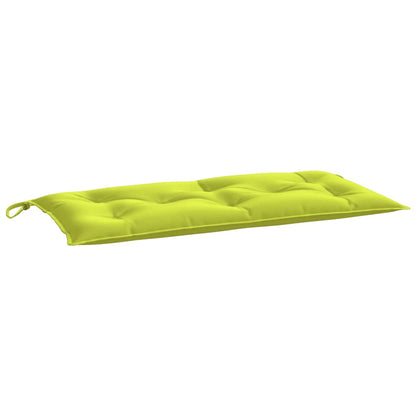 vidaXL Coussin de banc de jardin vert clair 110x50x7 cm Tissu Oxford