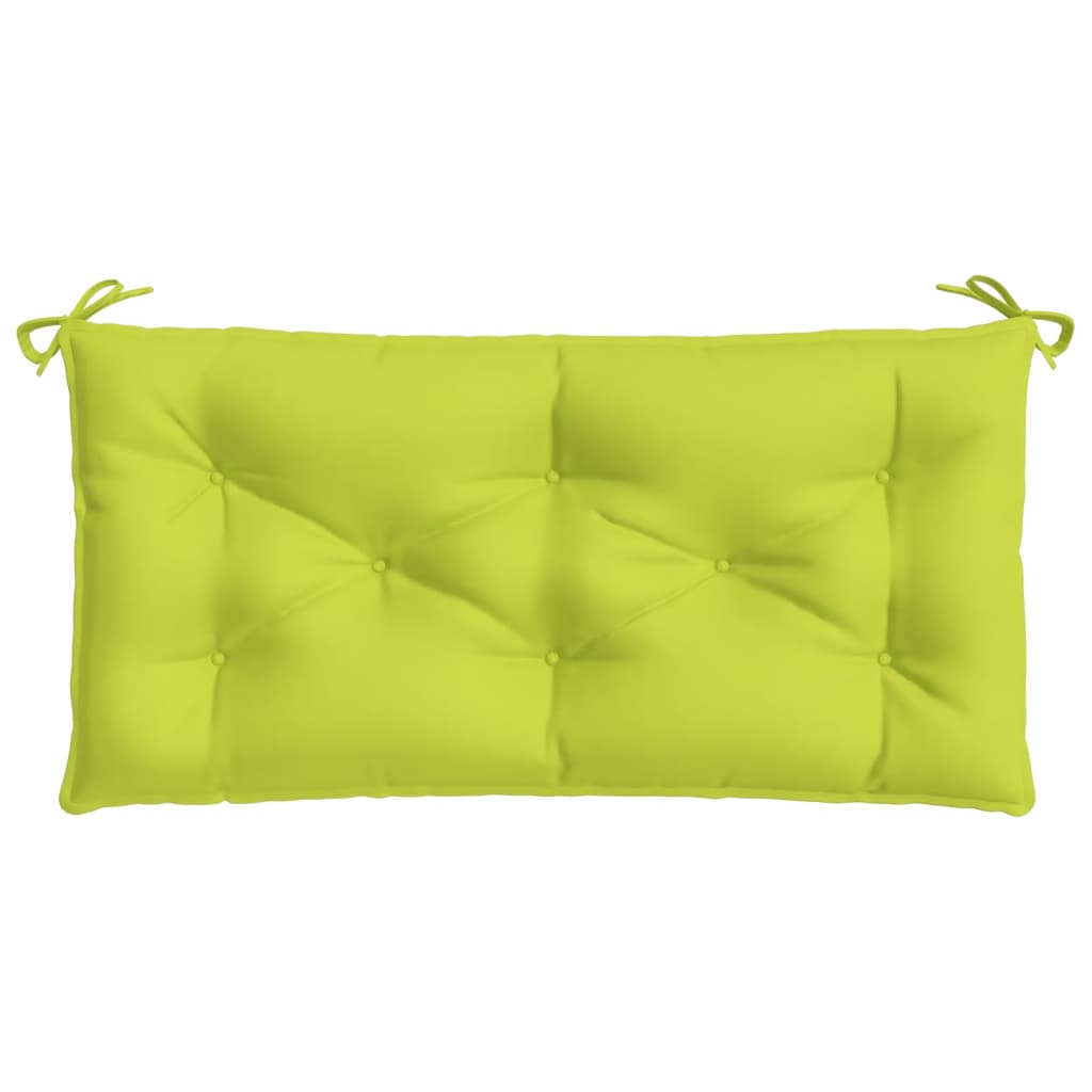 vidaXL Coussin de banc de jardin vert clair 110x50x7 cm Tissu Oxford