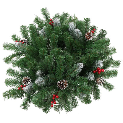 vidaXL Künstlicher Weihnachtsbaum mit Beleuchtung Outdoor Grün 40 cm