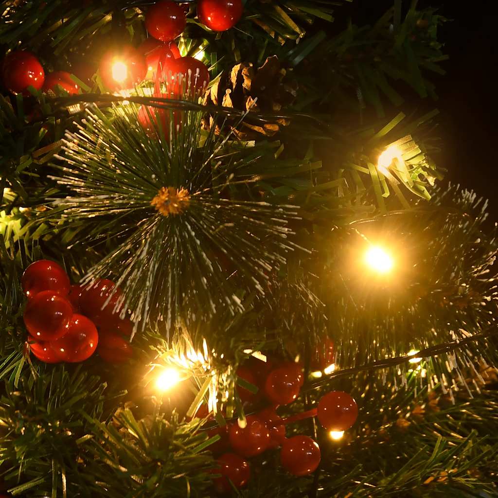 vidaXL Künstlicher Weihnachtsbaum mit Beleuchtung 2 Stk. Outdoor 76 cm