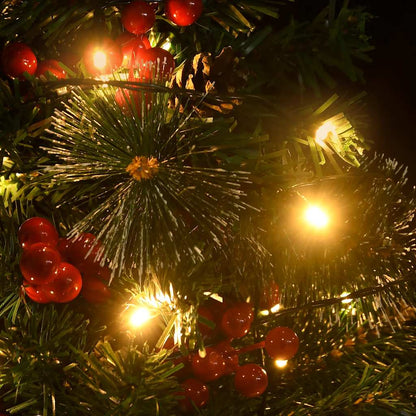 vidaXL Künstlicher Weihnachtsbaum mit Beleuchtung 2 Stk. Outdoor 76 cm