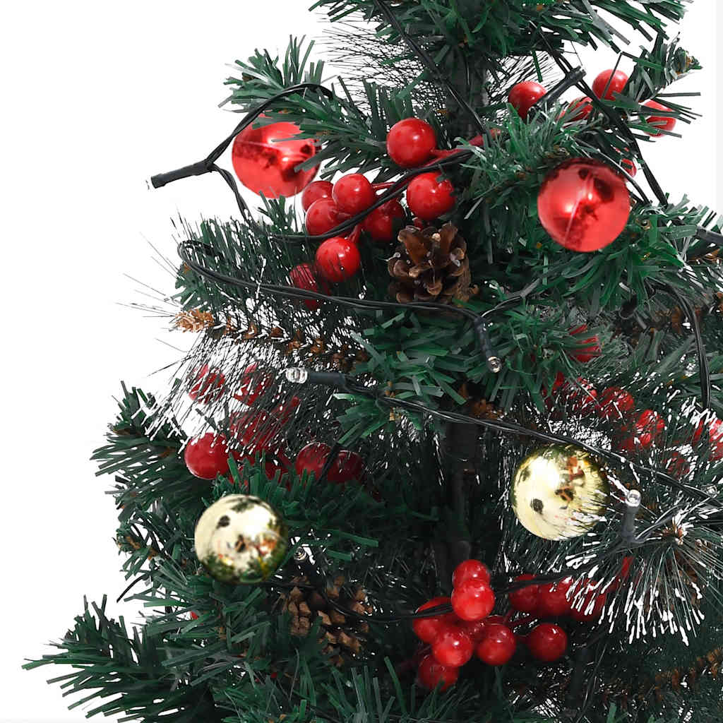 vidaXL Künstlicher Weihnachtsbaum mit Beleuchtung 2 Stk. Outdoor 76 cm