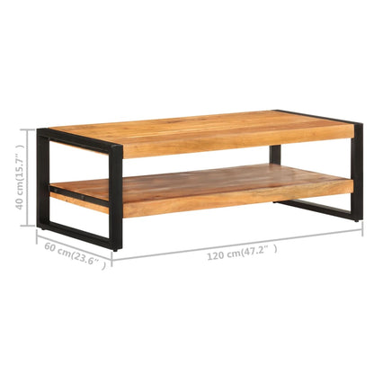 vidaXL Couchtisch 120x60x40 cm Akazie Massivholz