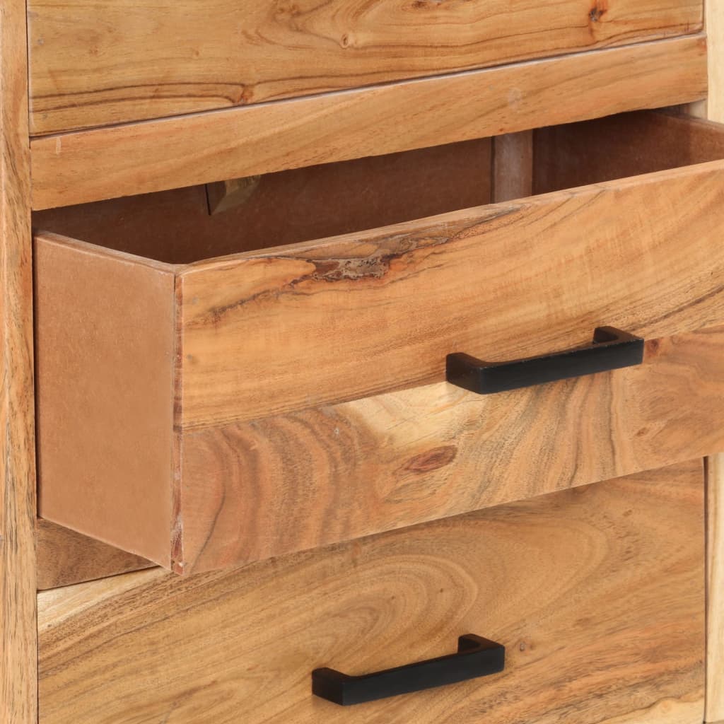vidaXL Sideboard 88x30x73 cm Akazie Massivholz