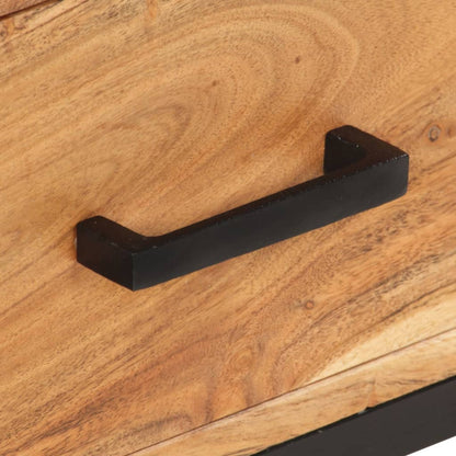 vidaXL Sideboard 88x30x73 cm Akazie Massivholz