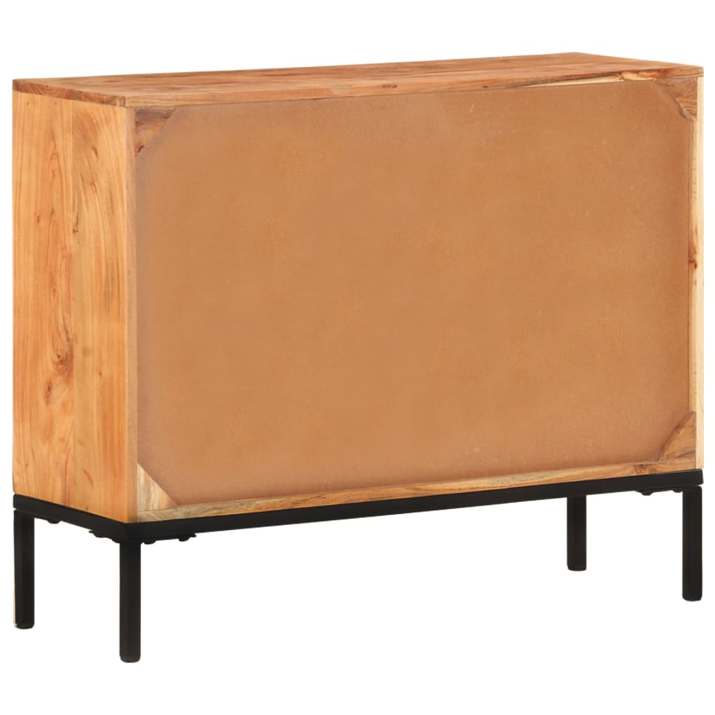 vidaXL Sideboard 88x30x73 cm Akazie Massivholz