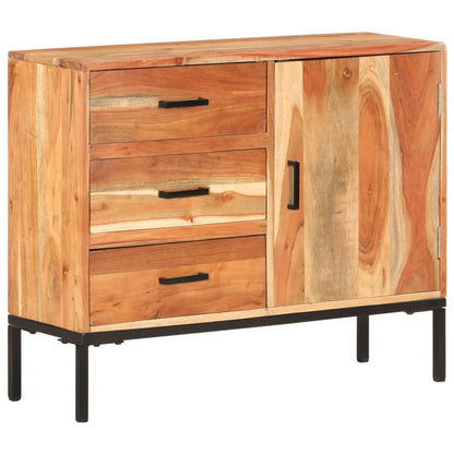 vidaXL Sideboard 88x30x73 cm Akazie Massivholz