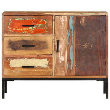 vidaXL Sideboard 88x30x73 cm Altholz Massiv