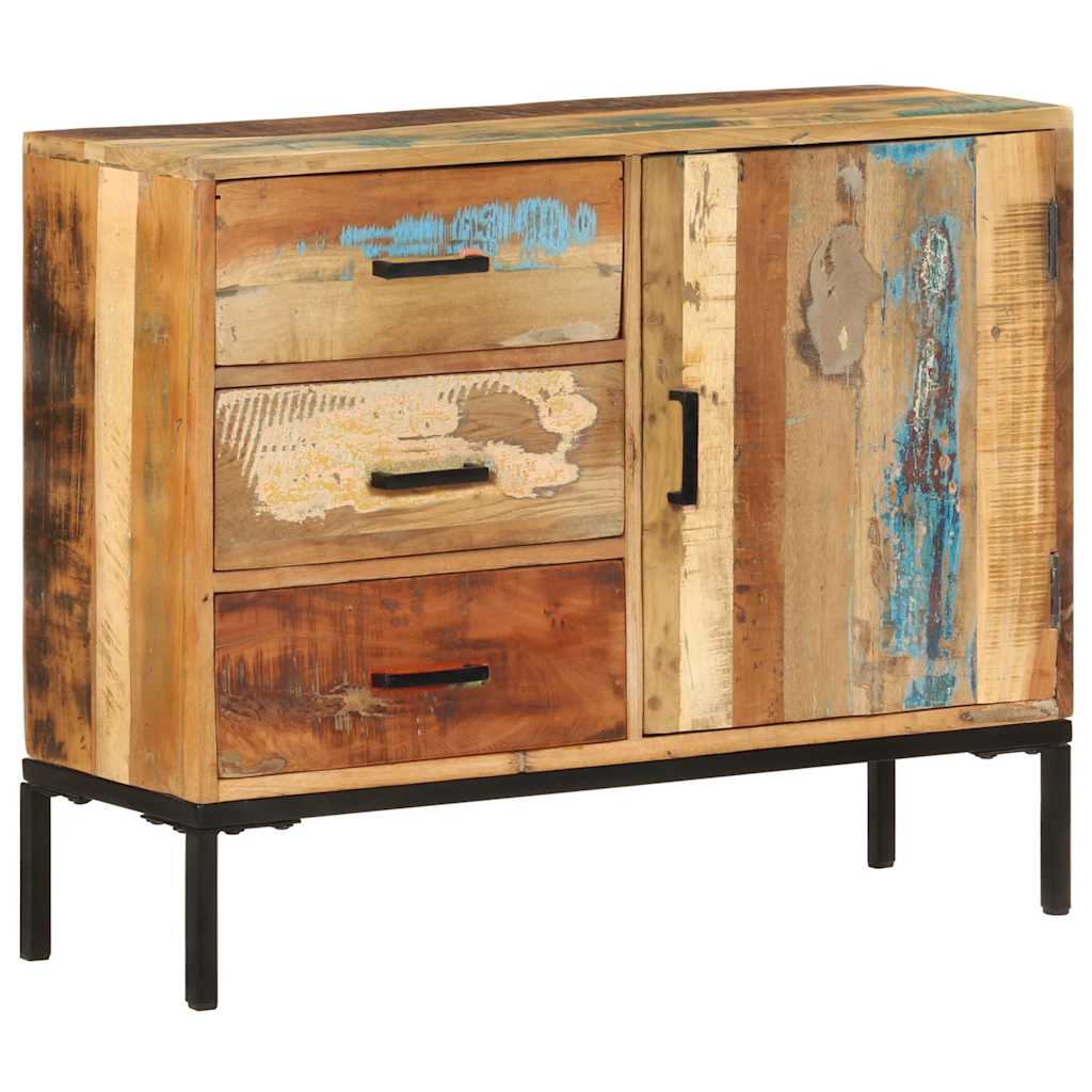 vidaXL Sideboard 88x30x73 cm Altholz Massiv