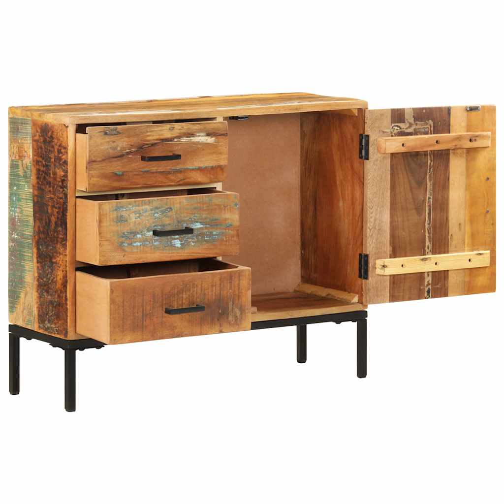vidaXL Sideboard 88x30x73 cm Altholz Massiv