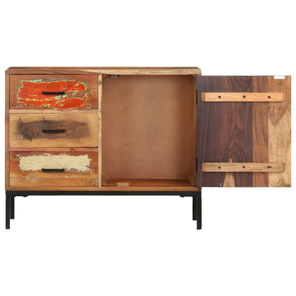 vidaXL Sideboard 88x30x73 cm Altholz Massiv