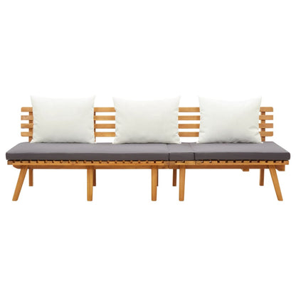 vidaXL Garten-Tagesbett 200x65 cm Akazie Massivholz