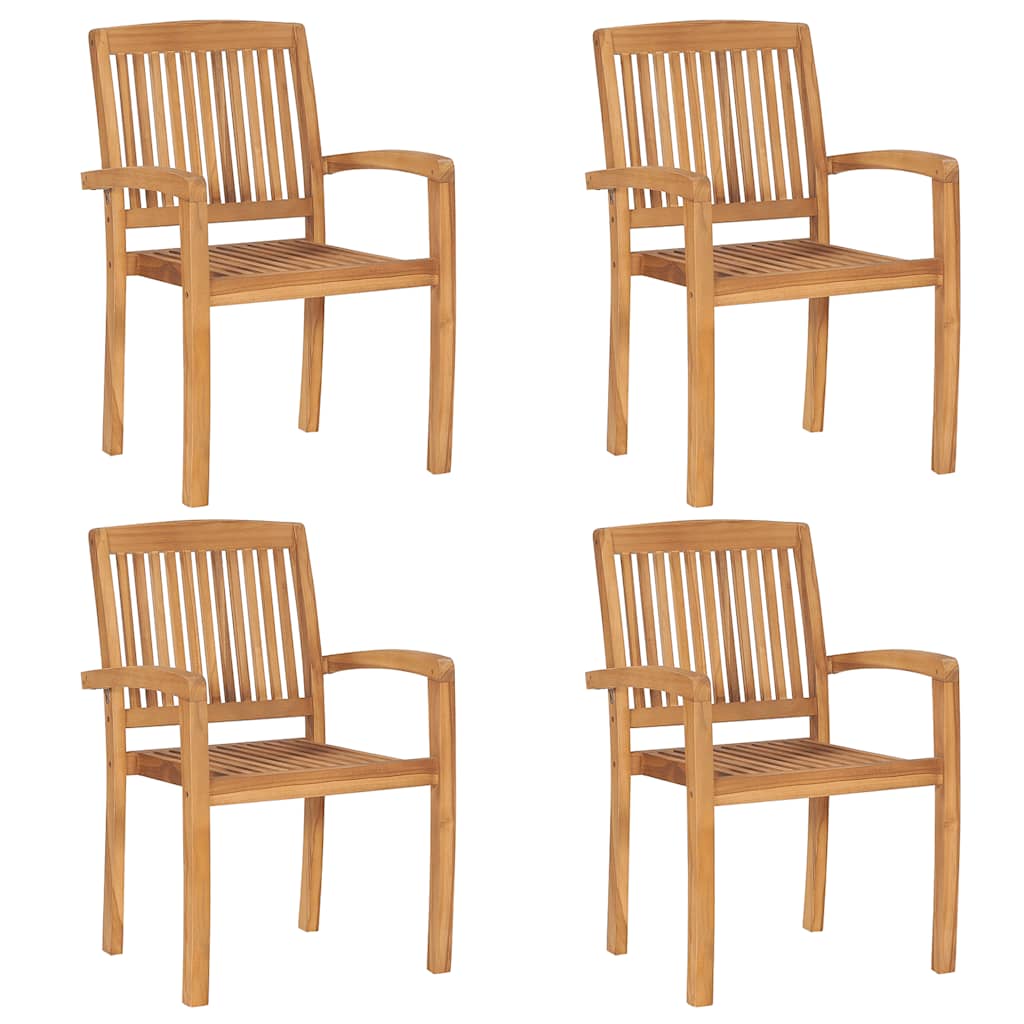 vidaXL Ensemble de salle à manger de jardin 5 pcs en teck massif