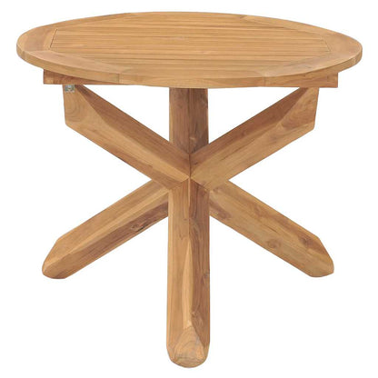 vidaXL Ensemble de salle à manger de jardin 5 pcs en teck massif