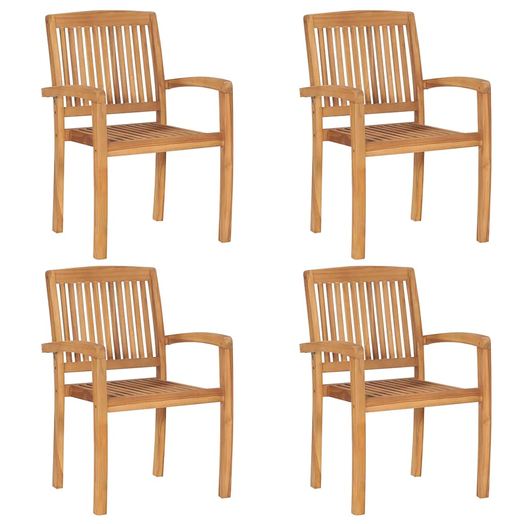 vidaXL Ensemble de salle à manger de jardin 5 pcs en teck massif