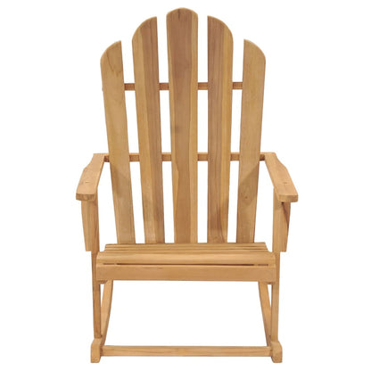 vidaXL Fauteuils à bascule Adirondack 2 pcs. Bois de teck massif