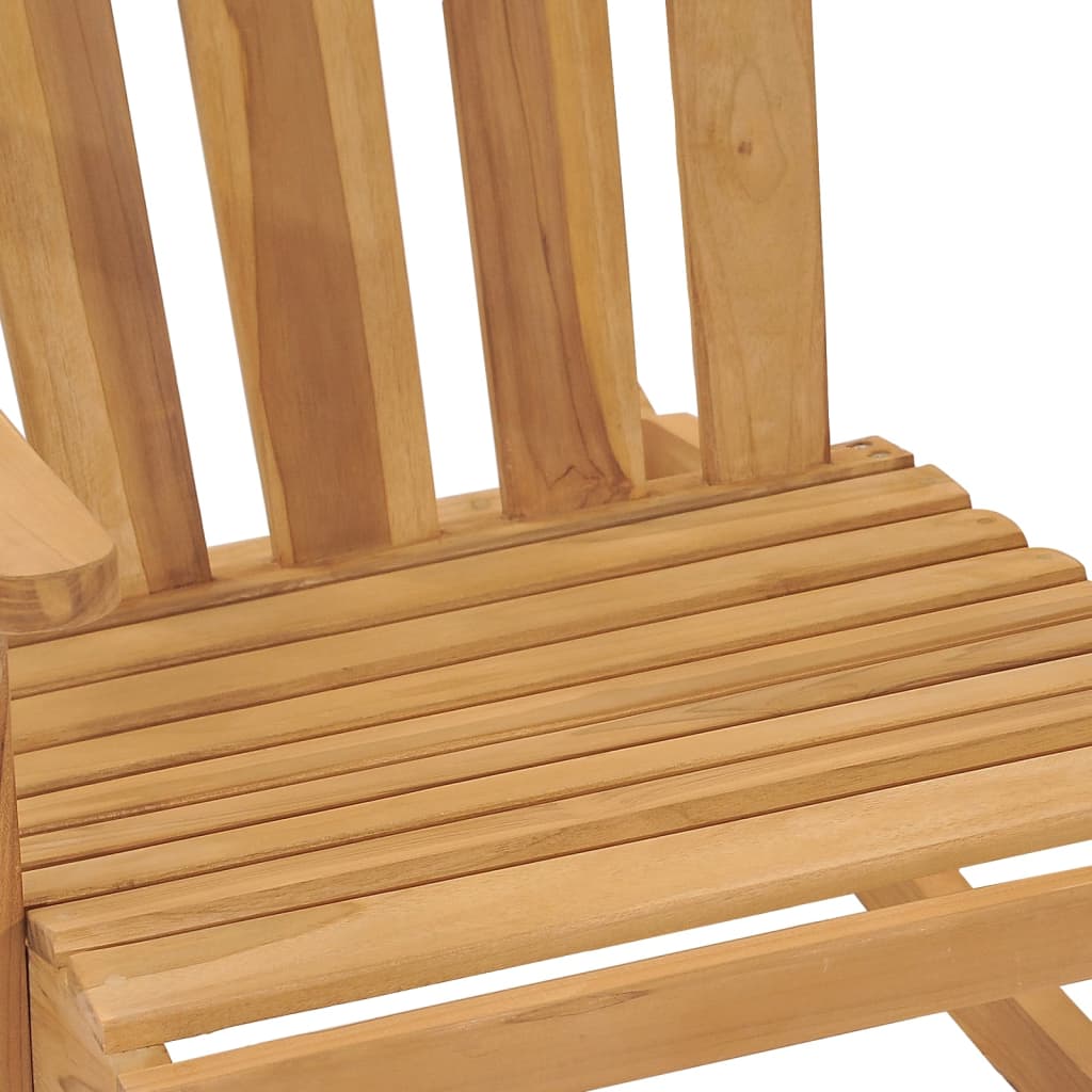 vidaXL Fauteuils à bascule Adirondack 2 pcs. Bois de teck massif