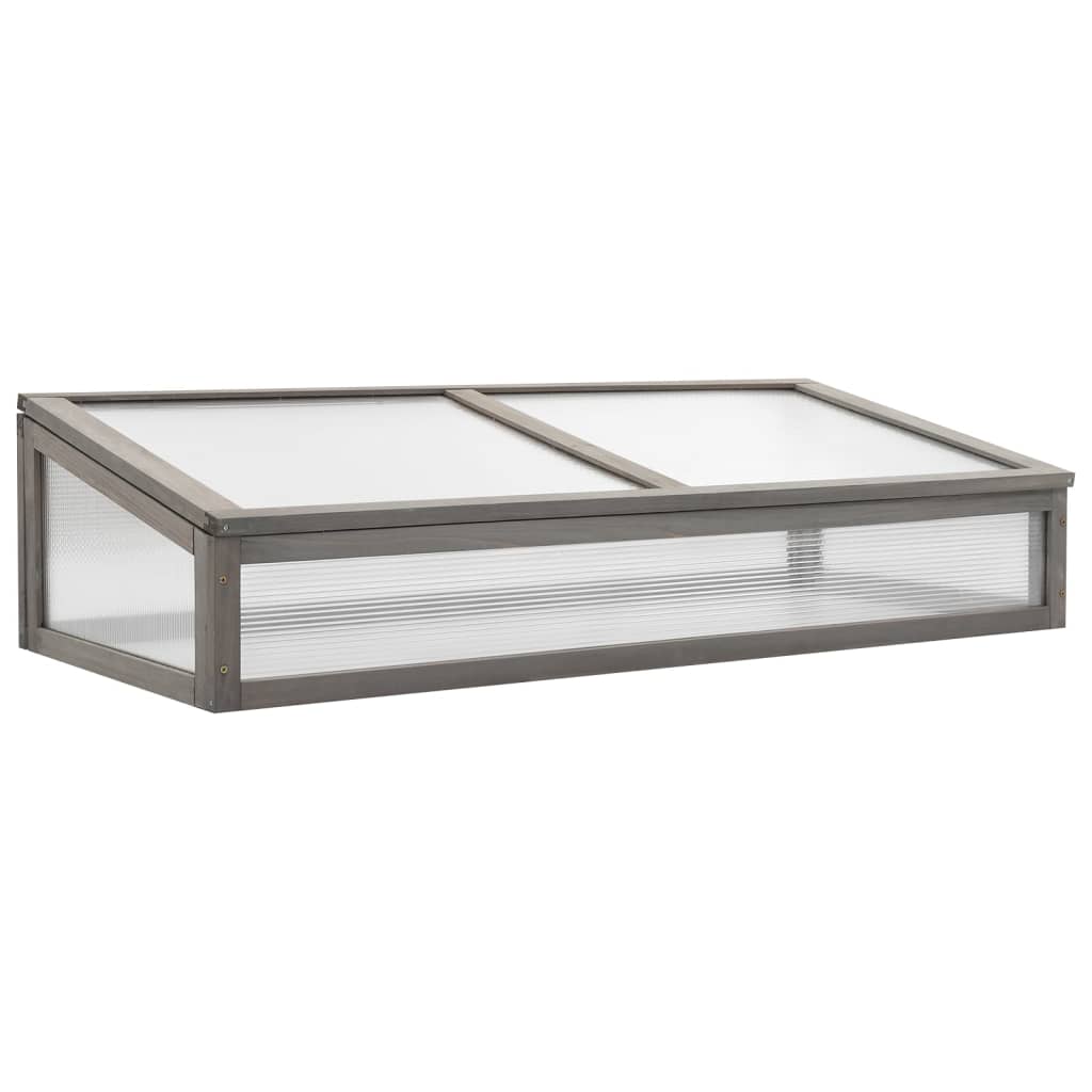 vidaXL Carré potager avec serre 110x54x120 cm Bois de sapin massif