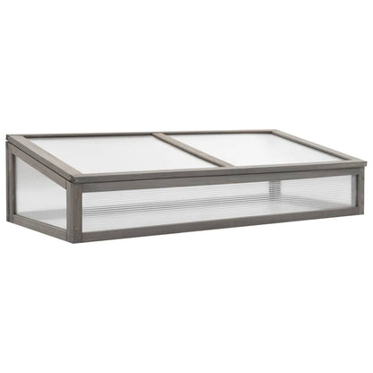 vidaXL Carré potager avec serre 110x54x120 cm Bois de sapin massif