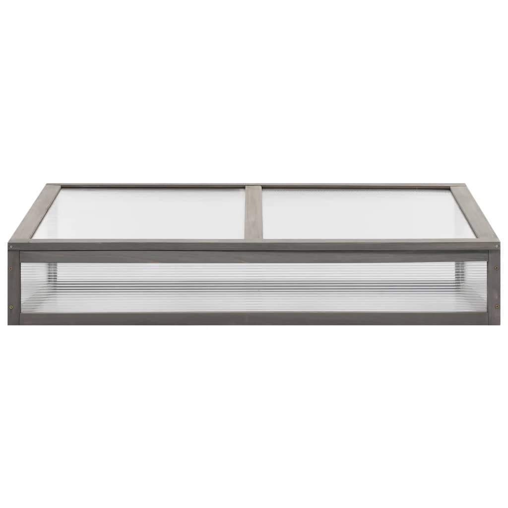 vidaXL Carré potager avec serre 110x54x120 cm Bois de sapin massif