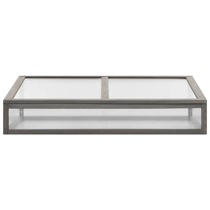 vidaXL Carré potager avec serre 110x54x120 cm Bois de sapin massif