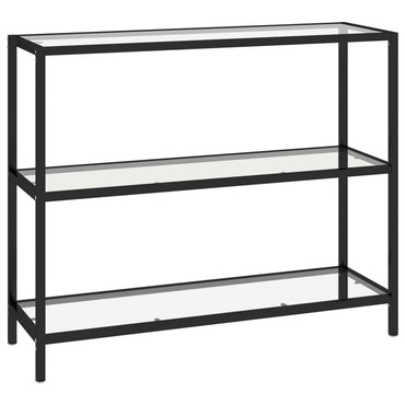 vidaXL Regal Transparent 100x36x90 cm Gehärtetes Glas