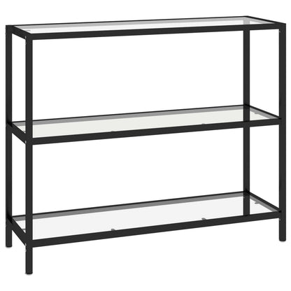 vidaXL Regal Transparent 100x36x90 cm Gehärtetes Glas