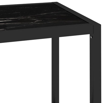 vidaXL Regal Transparent und Marmor 100x36x90 cm Gehärtetes Glas
