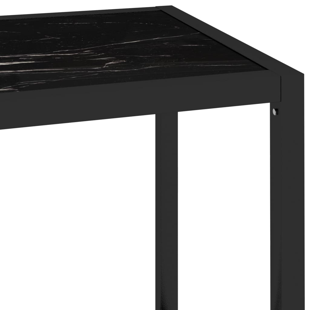 vidaXL Regal Marmor und Transparent 100x36x168 cm Gehärtetes Glas