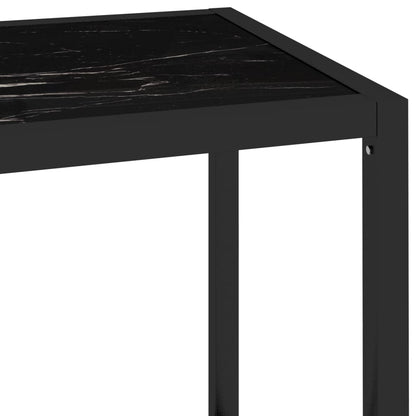 vidaXL Regal Marmor und Transparent 100x36x168 cm Gehärtetes Glas