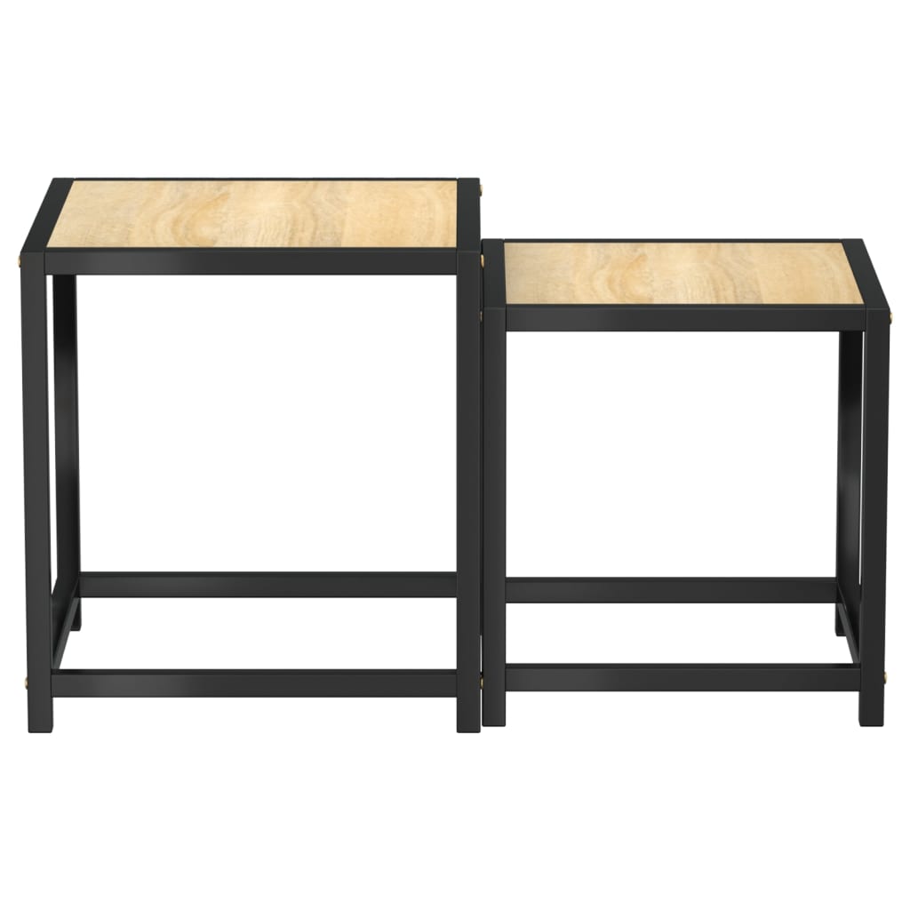 vidaXL Tables d'appoint 2 pcs MDF Chêne Sonoma