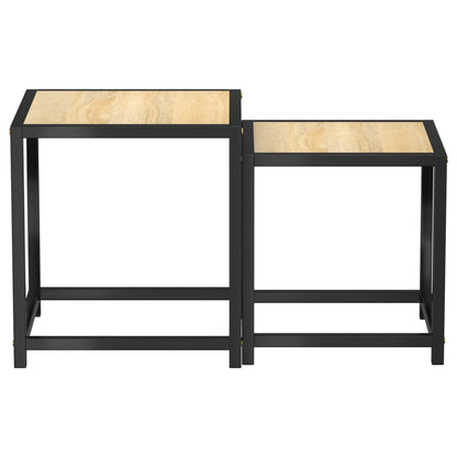 vidaXL Tables d'appoint 2 pcs MDF Chêne Sonoma