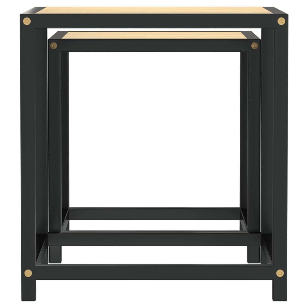 vidaXL Tables d'appoint 2 pcs MDF Chêne Sonoma