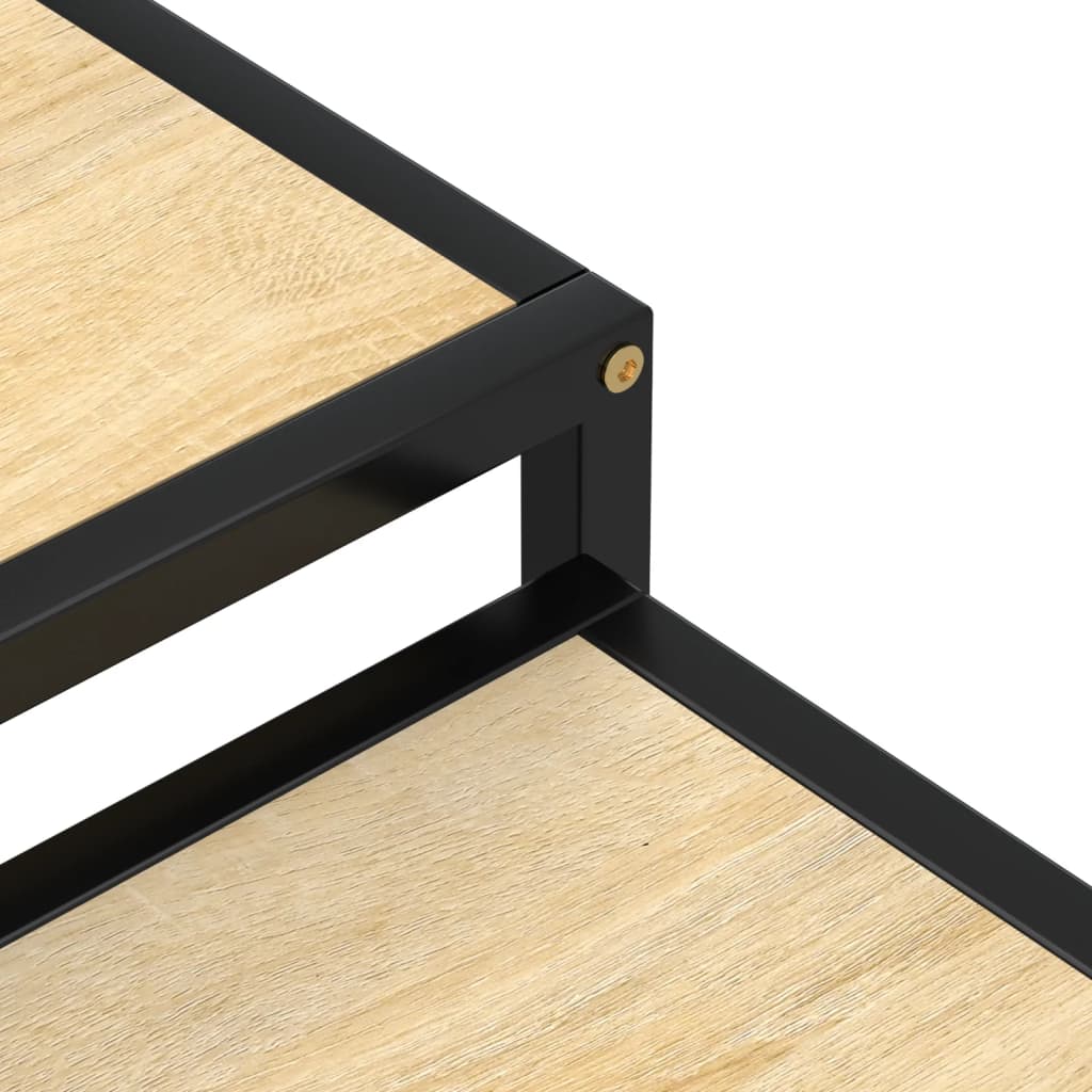 vidaXL Tables d'appoint 2 pcs MDF Chêne Sonoma