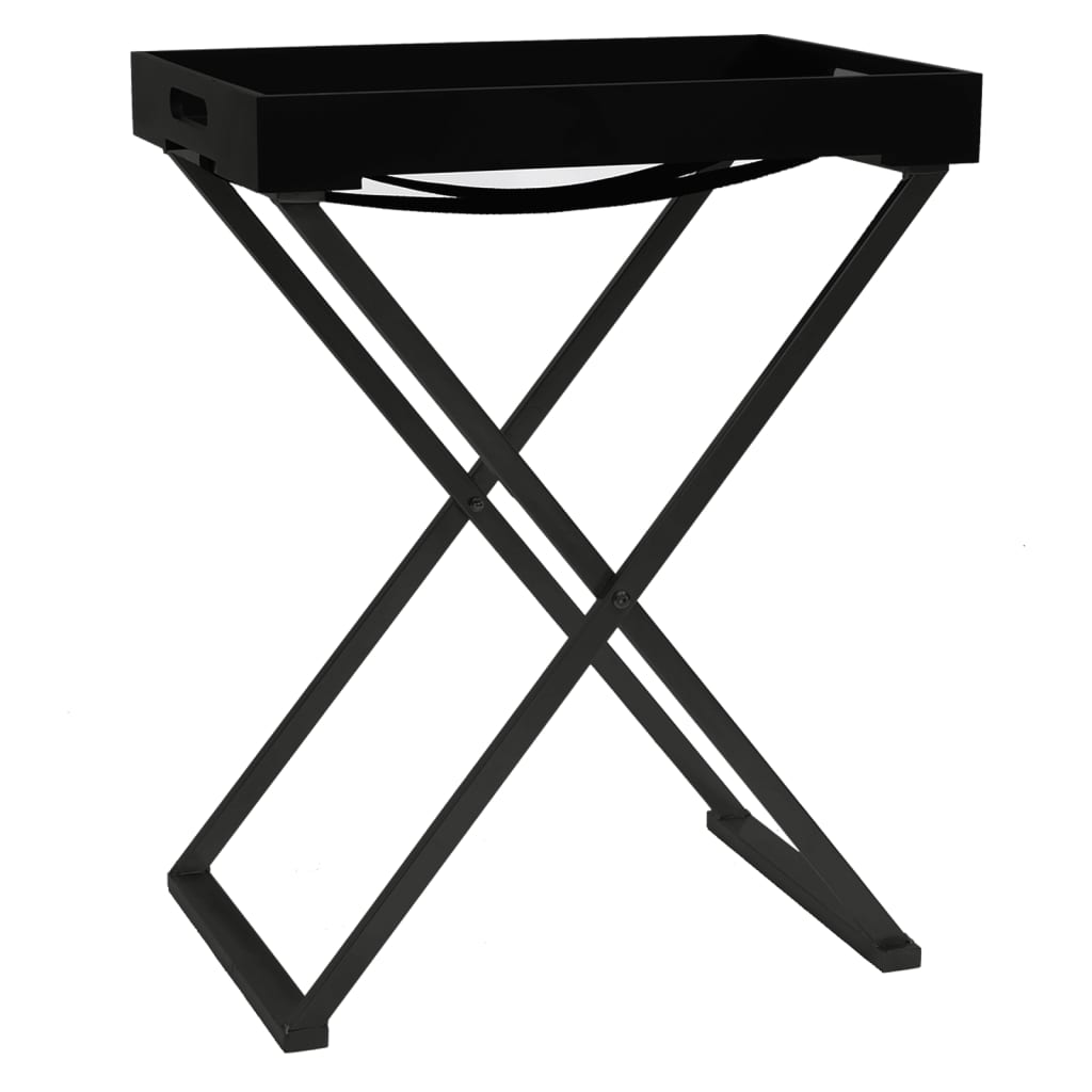 vidaXL Table pliante Noir 48x34x61 cm MDF