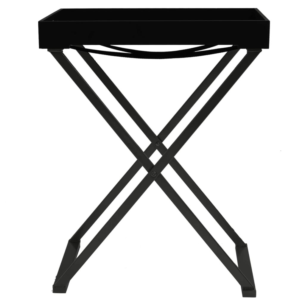 vidaXL Table pliante Noir 48x34x61 cm MDF