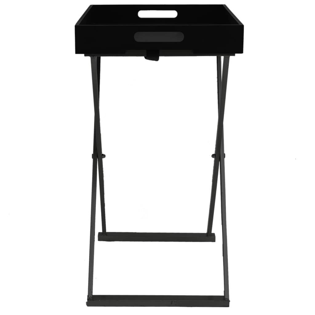 vidaXL Table pliante Noir 48x34x61 cm MDF
